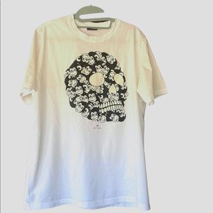 Paul Smith Graphic T Shirt White and Black XL